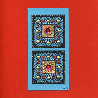 Jaab Cards - Hilltribe Squares (square card)