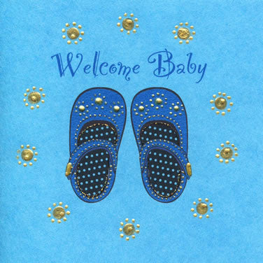 Jaab Cards - Baby Shoes (Welcome Baby)