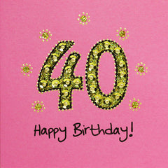 Jaab Cards - 40th Birthday Card