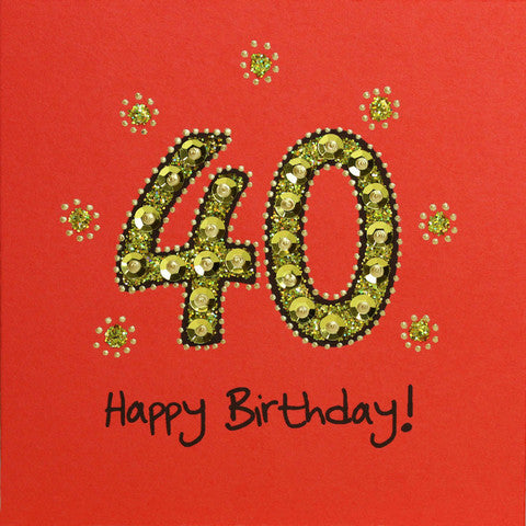 Jaab Cards - 40th Birthday Card
